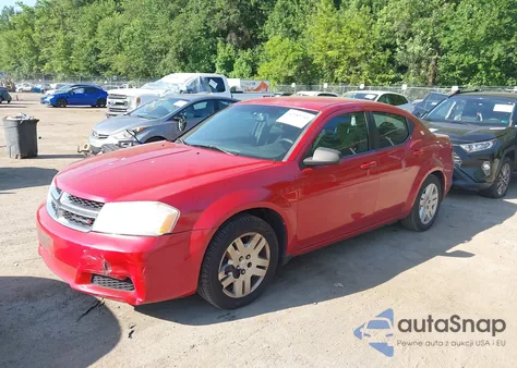 2013 Dodge Avenger Se from USA, damaged, VIN 1C3CDZAB0DN548020